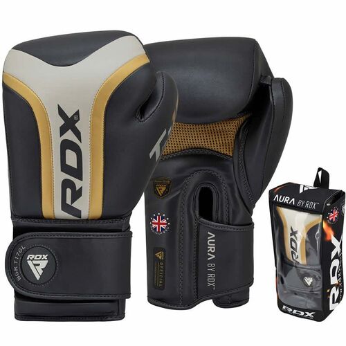 RDX - T17 Aura Boxing Gloves - Gold/12oz