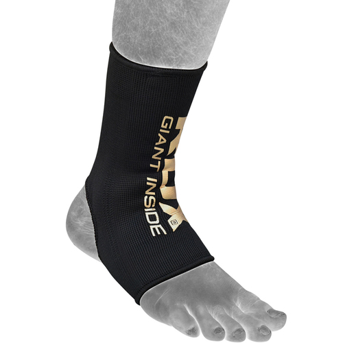 RDX - Ankle Guards - Black/Gold - Extra Large