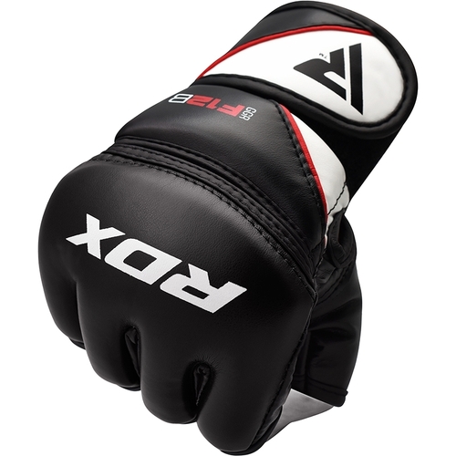 RDX - Leather Training MMA Gloves - Black/Small