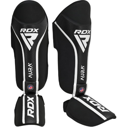 RDX - T17 Aura Plus MMA Shin Guards - Red/Small