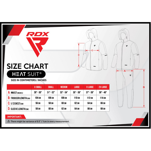 RDX - Sauna Suit - Blue/Black - Medium