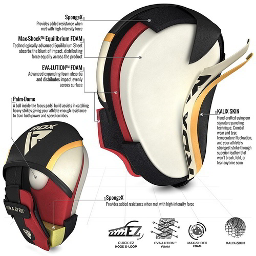 RDX - T17 Aura Focus Pads - Gold