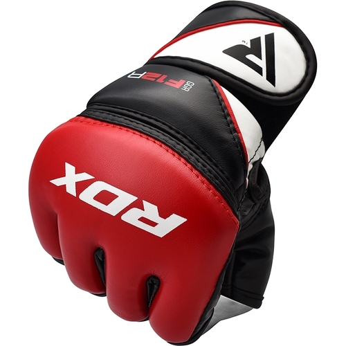 RDX - Leather Training MMA Gloves - Black/Small