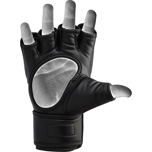 RDX - Leather Training MMA Gloves - Black/Small