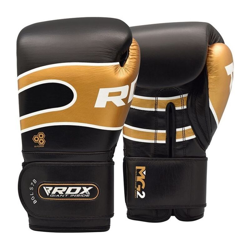 RDX - S7 Bazooka Leather Sparring Gloves - Black/12oz