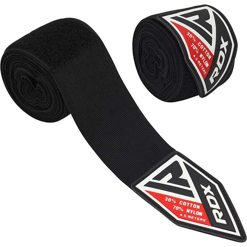 RDX - Elasticised Hand Wraps - Black